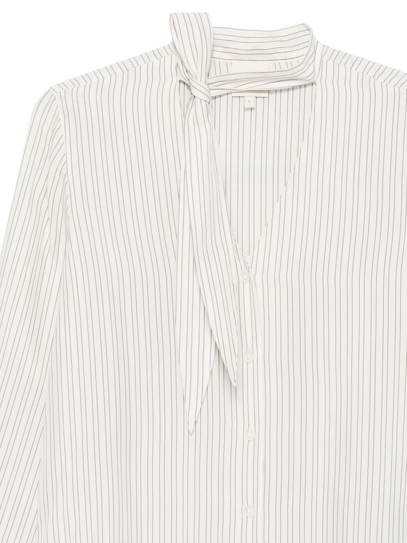 striped tie-neck shirt 3