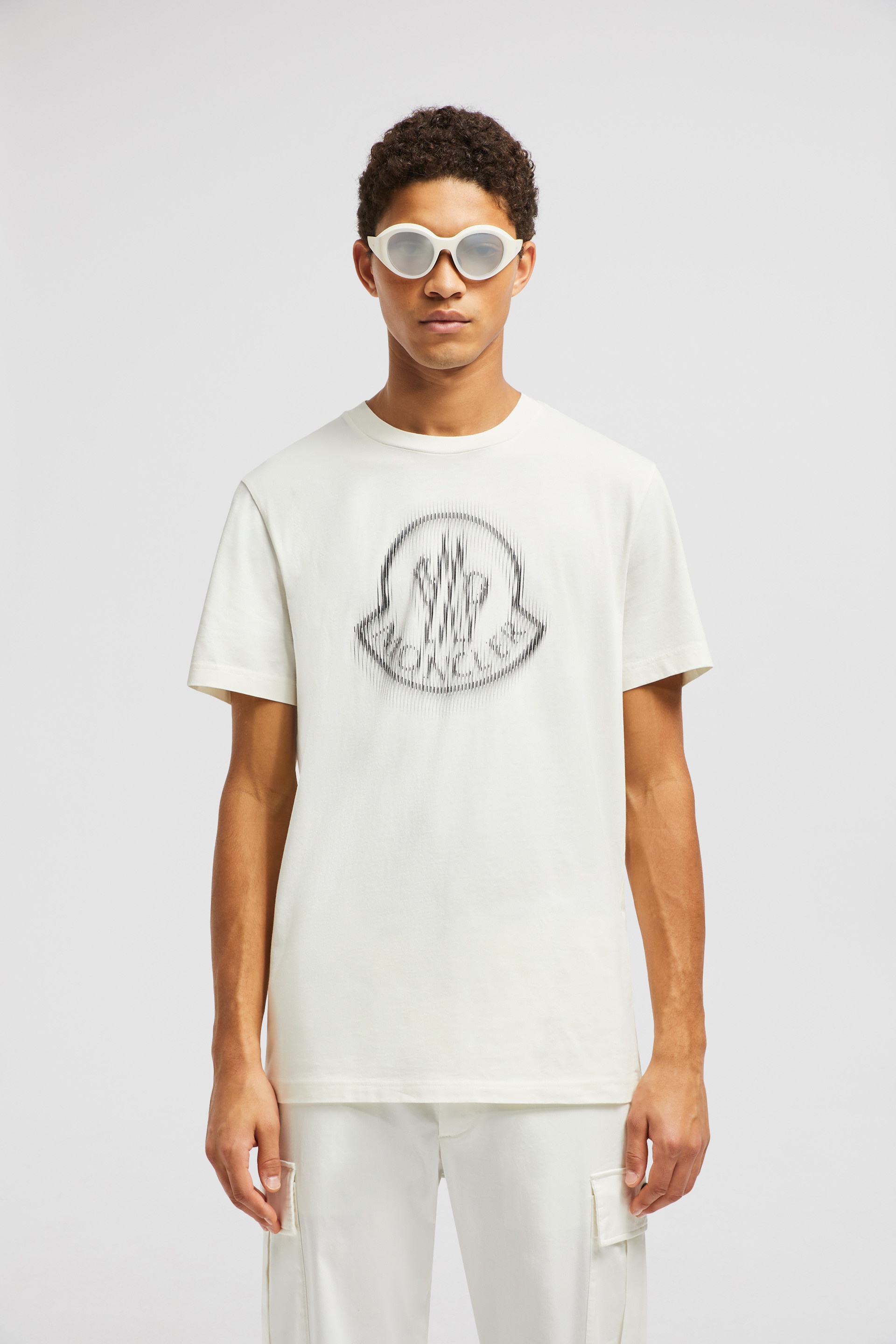 Blurred Logo Cotton T-Shirt - 2