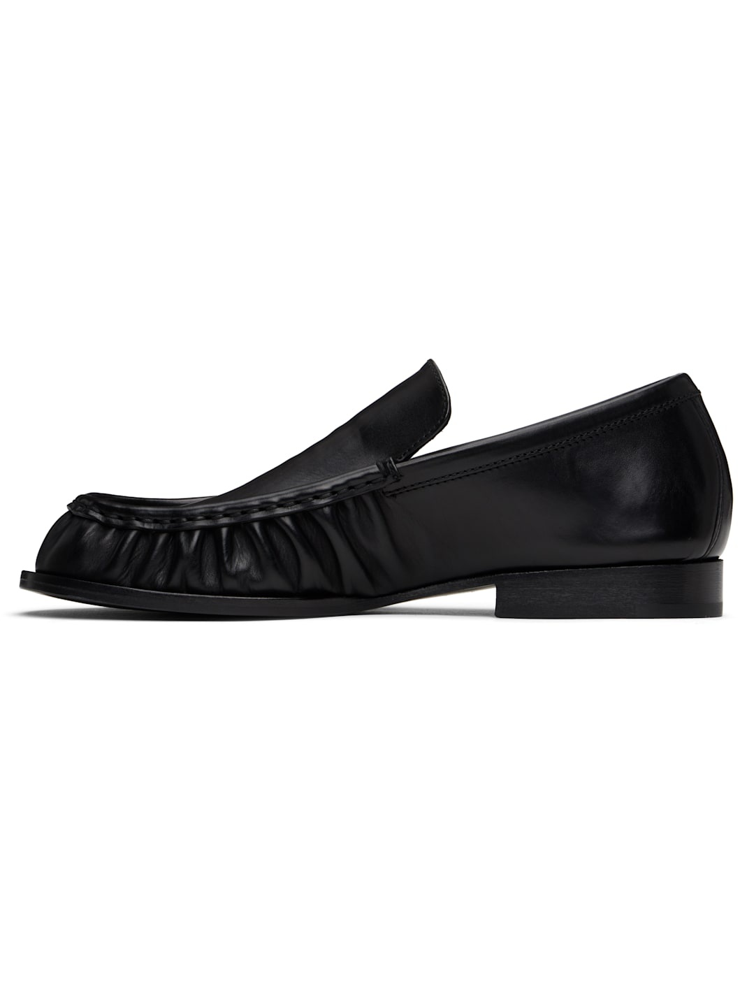 Black Leather Loafers - 3
