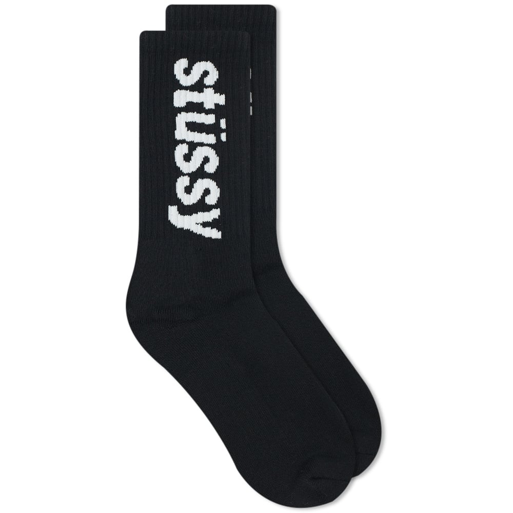 Stussy Helvetica Jacquard Crew Sock - 1