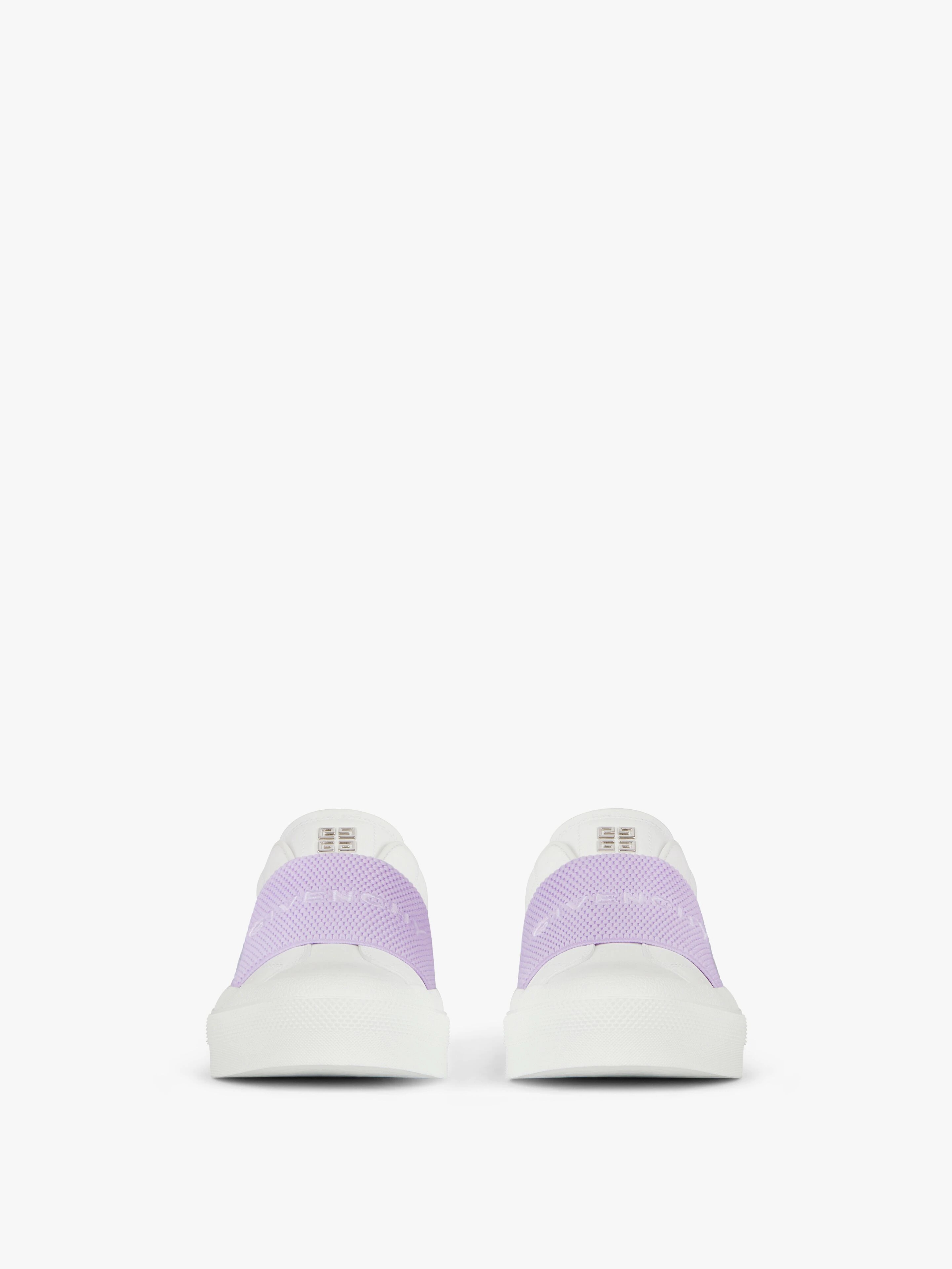 SNEAKERS CITY SPORT IN LEATHER WITH GIVENCHY WEBBING - 2