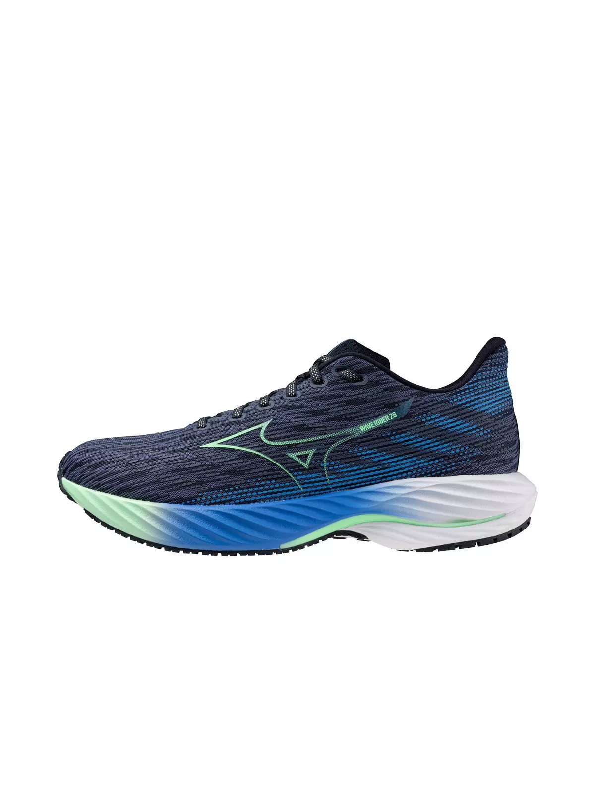 Wave Rider 28 "Vintage Indigo/Neo Mint" Men's Running Shoe - 2