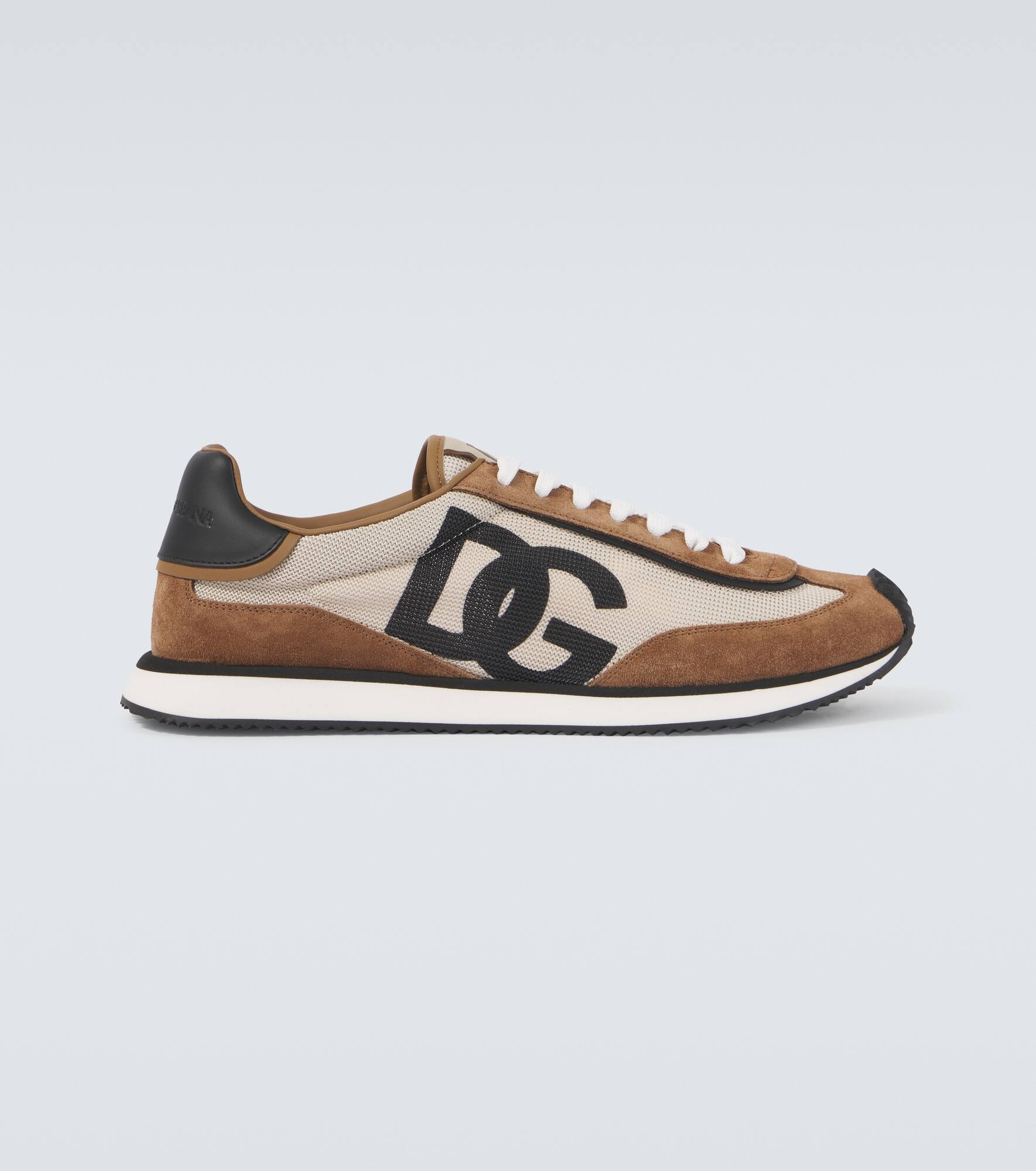 DG Cushion suede-trimmed sneakers - 1