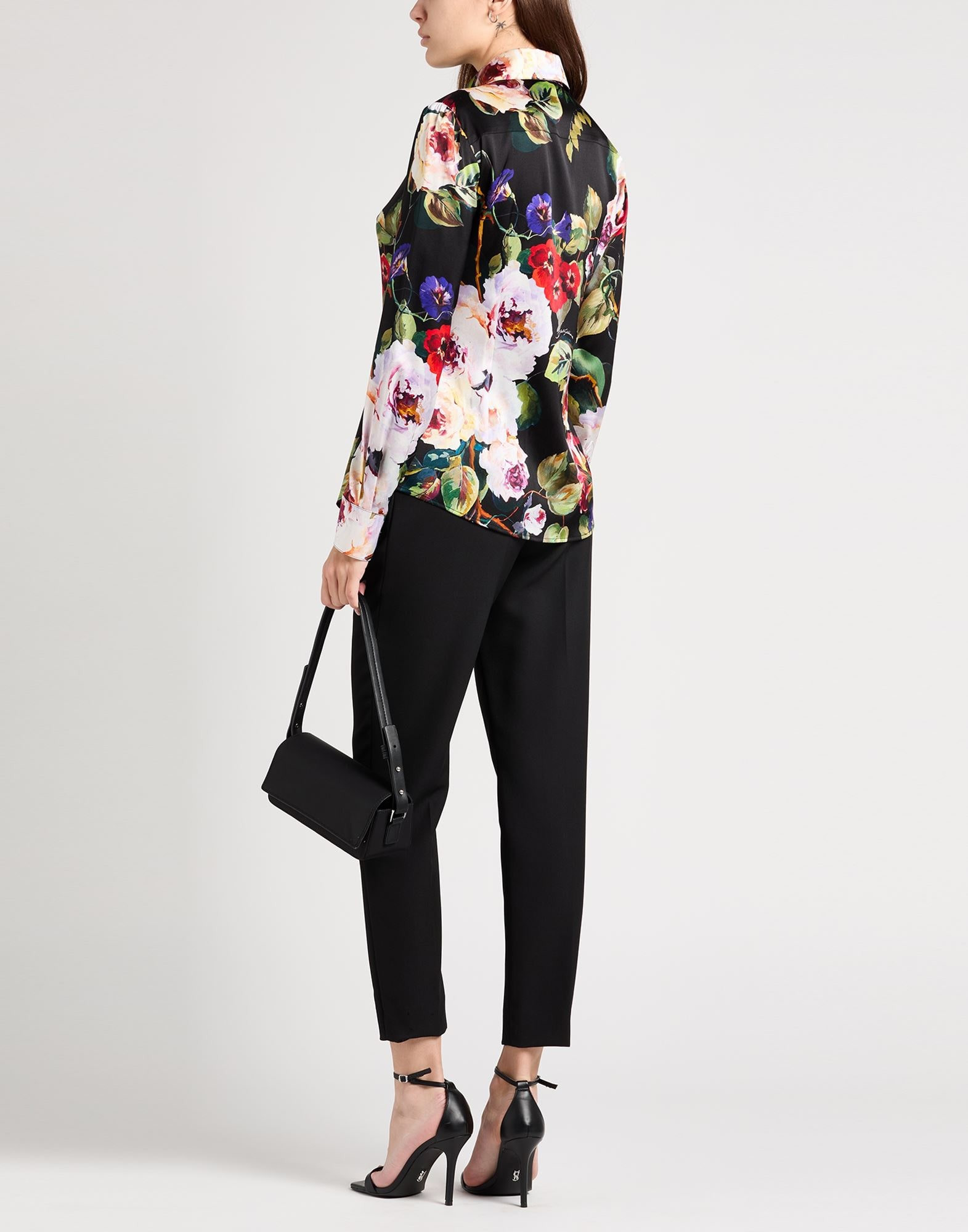 Black Women's Floral Shirts & Blouses - 3