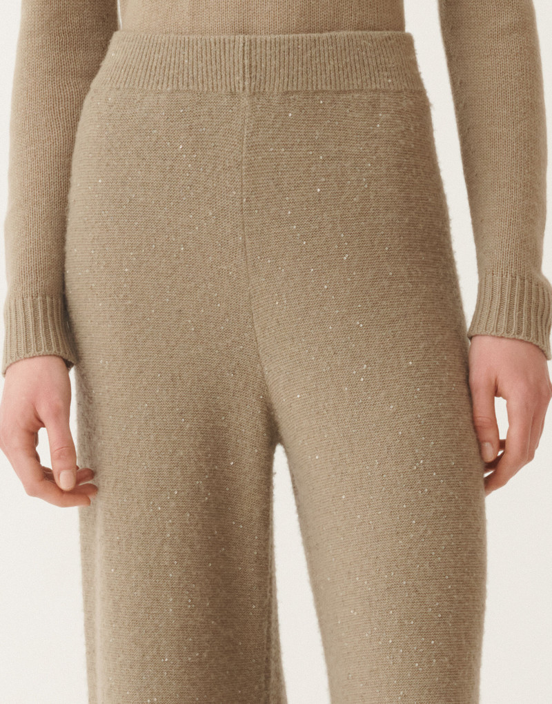 Wool and silk trousers with sequins 5