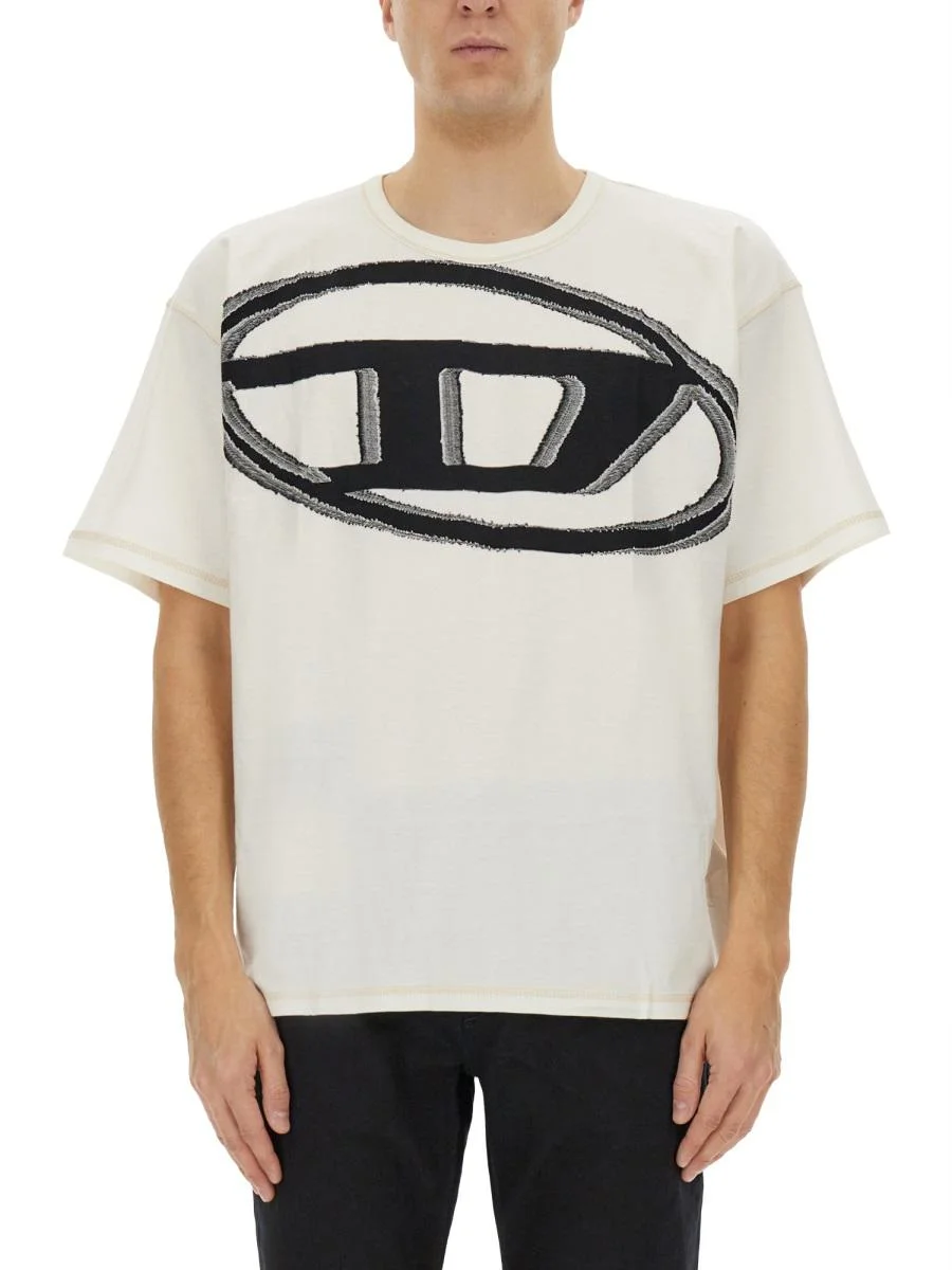Diesel T-Shirt With Maxi Oval D - 1