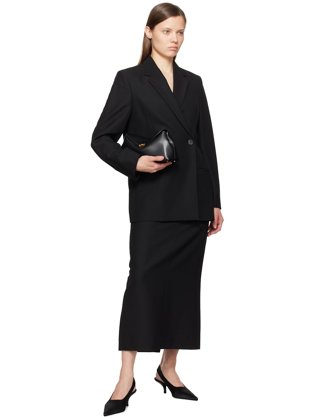 Black Double-Breasted Blazer - 4