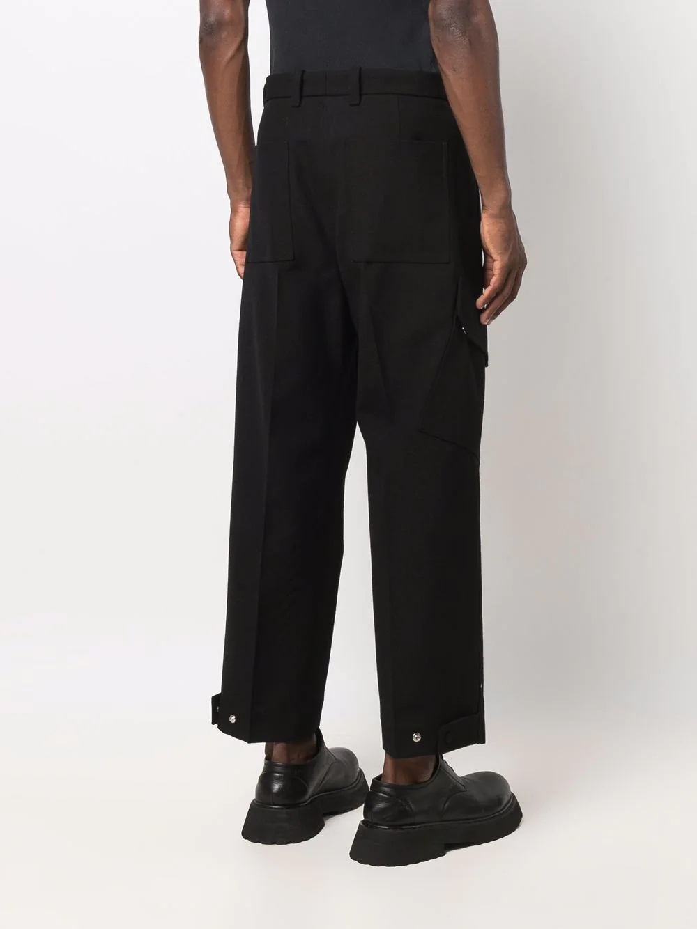 cropped pleated trousers - 4