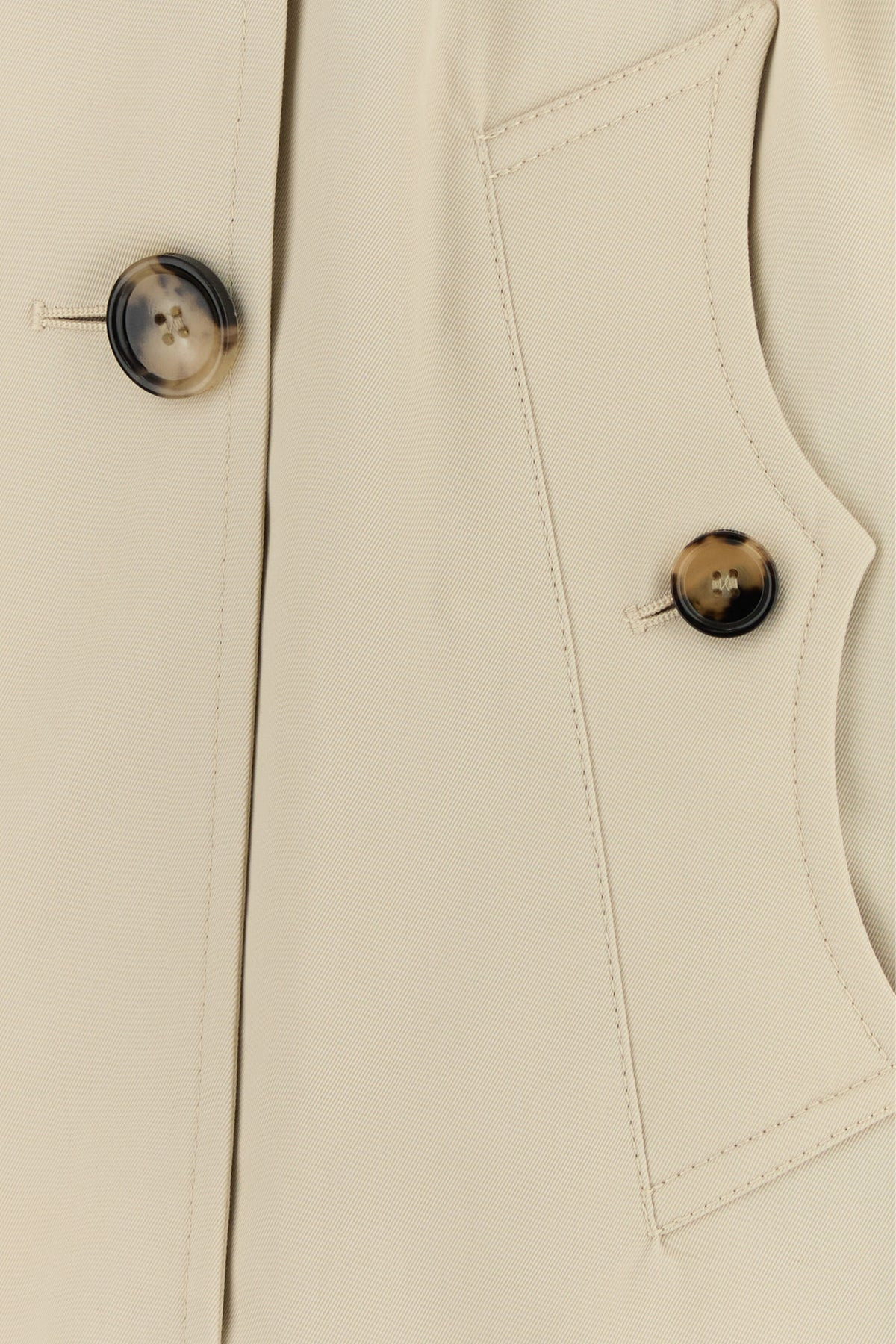 Sand gabardine trench coat - 3