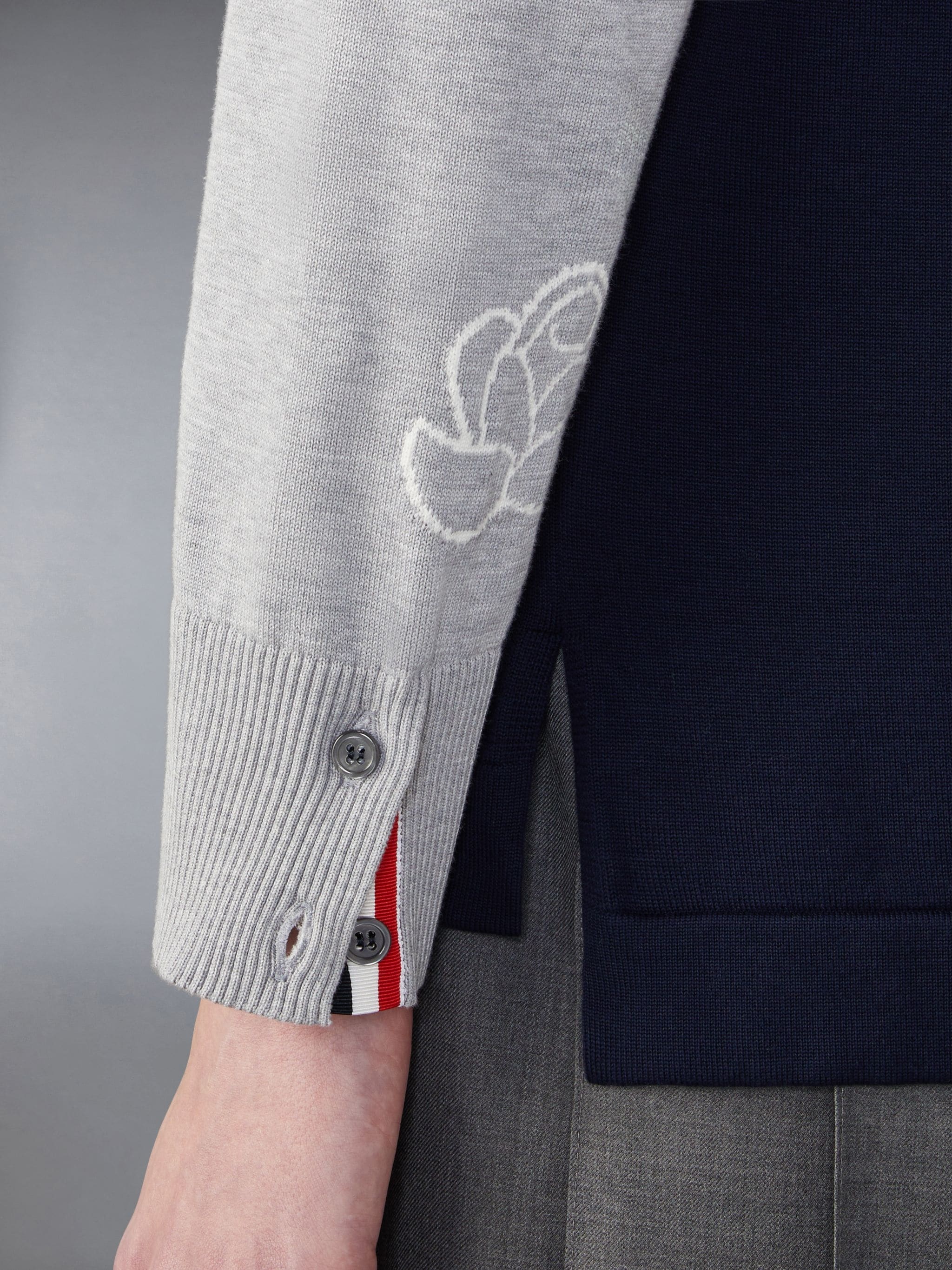 Funmix Cotton 4-Bar Rose and Raven Cardigan - 6
