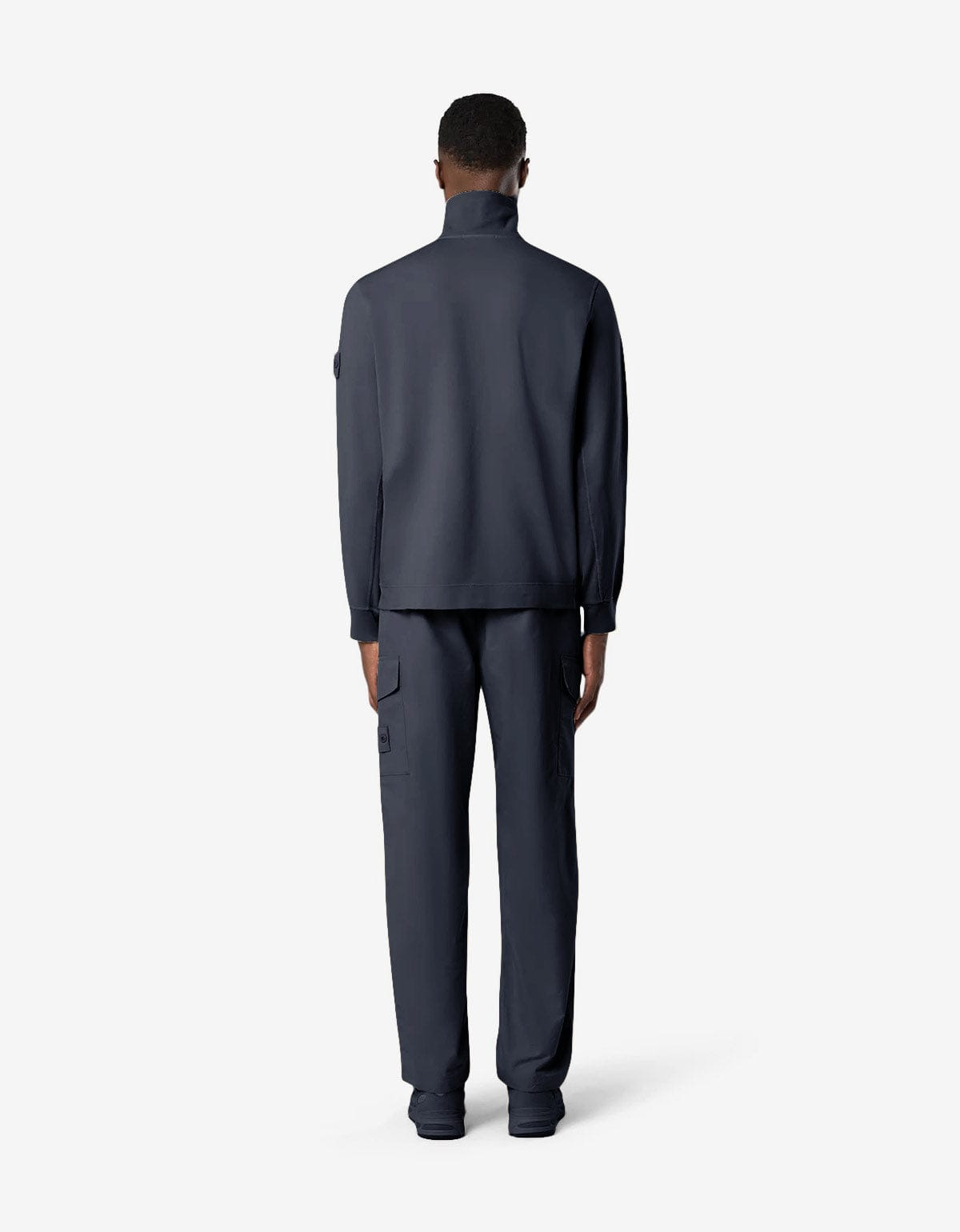 Stone Island Ghost Blue Half-Snap Sweatshirt - 4