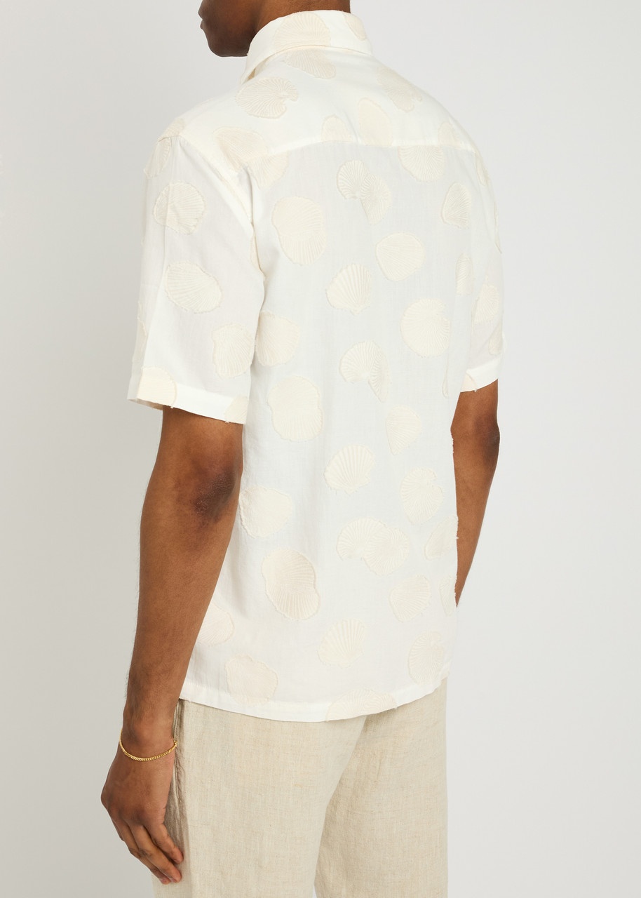 NN07 Freddy Floral Embroidered Cotton Shirt - 3