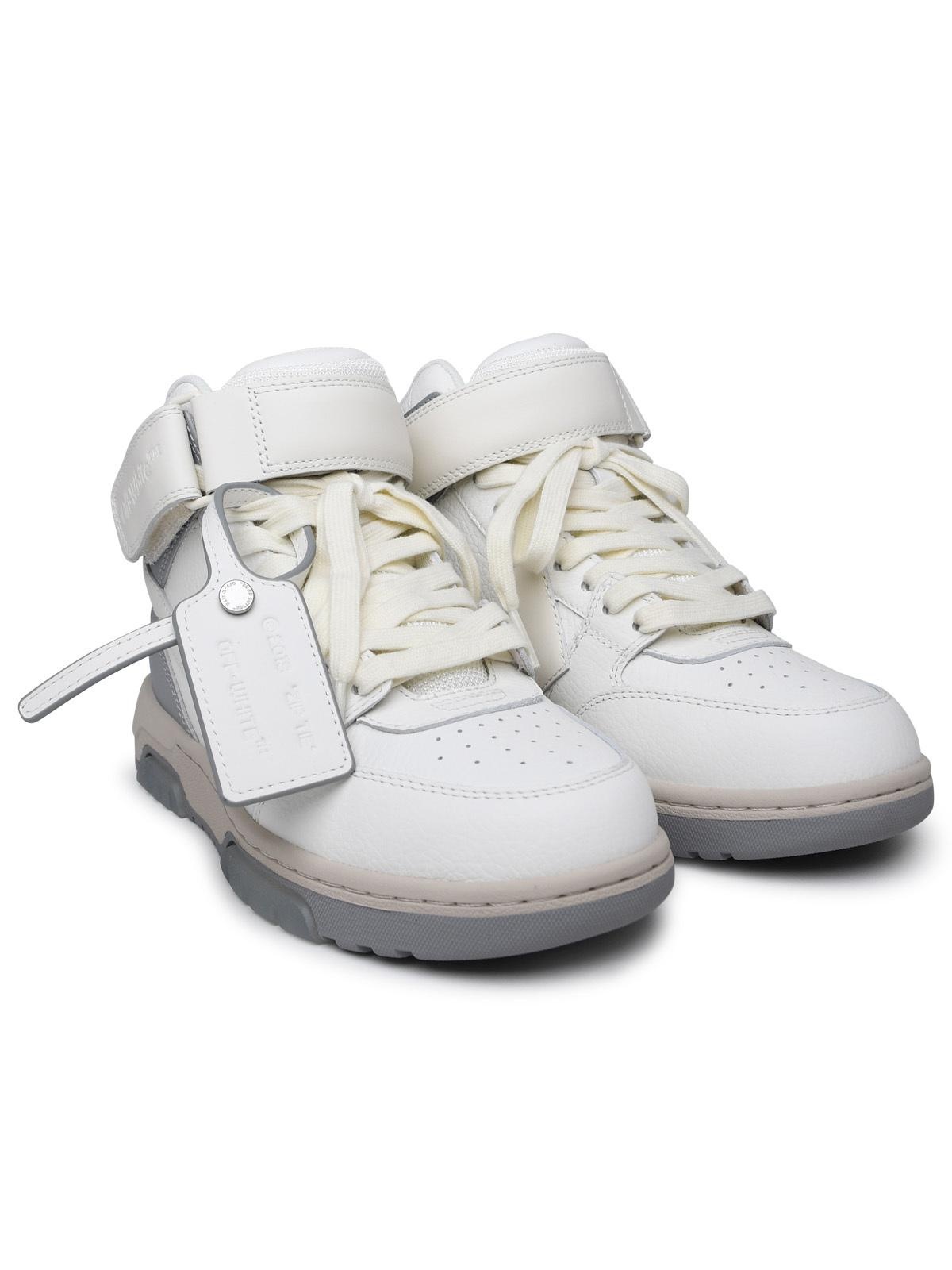 Off-White 'Out Of Office' Mid White Leather Sneakers Woman - 2