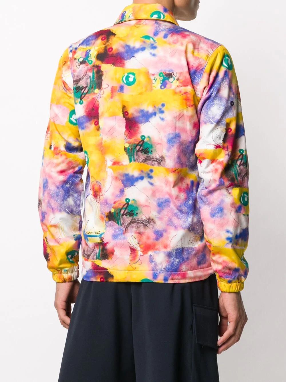 tie-dye graphic print jacket - 4