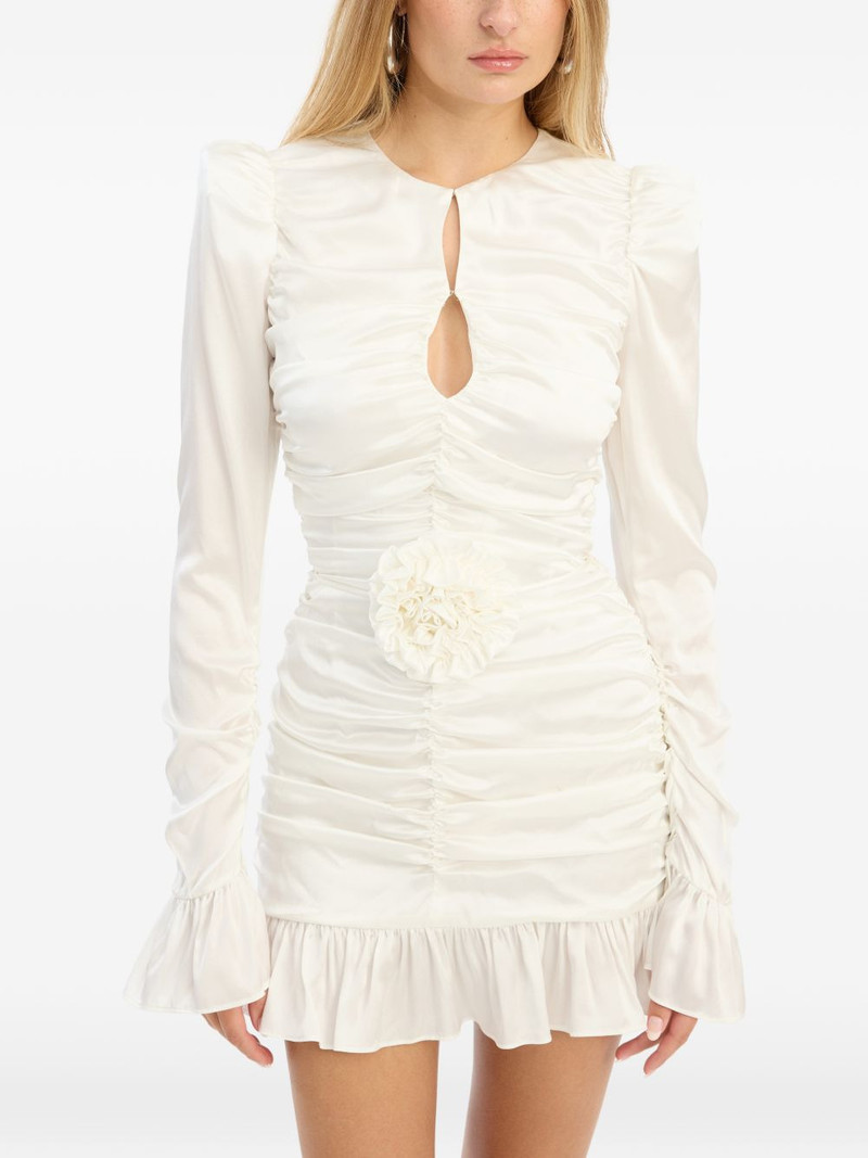 flower ruffled mini dress 4