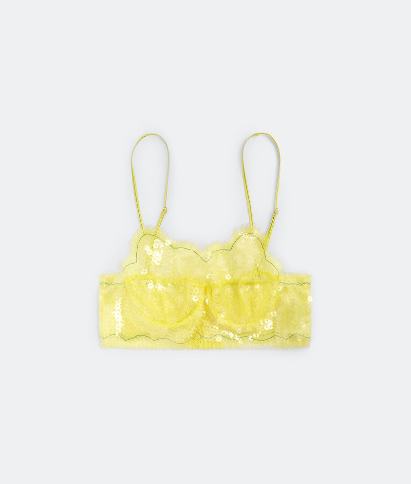 floral lace and sequins wire bra 1