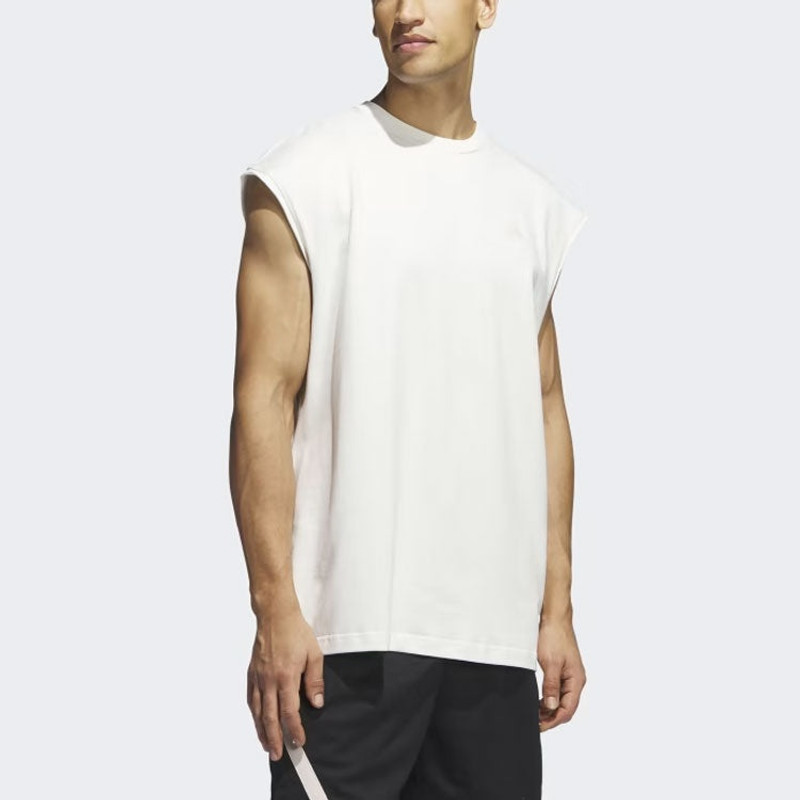 adidas adidas Select Warm-Up Tank Top Logo 'White' IM4219 outlook