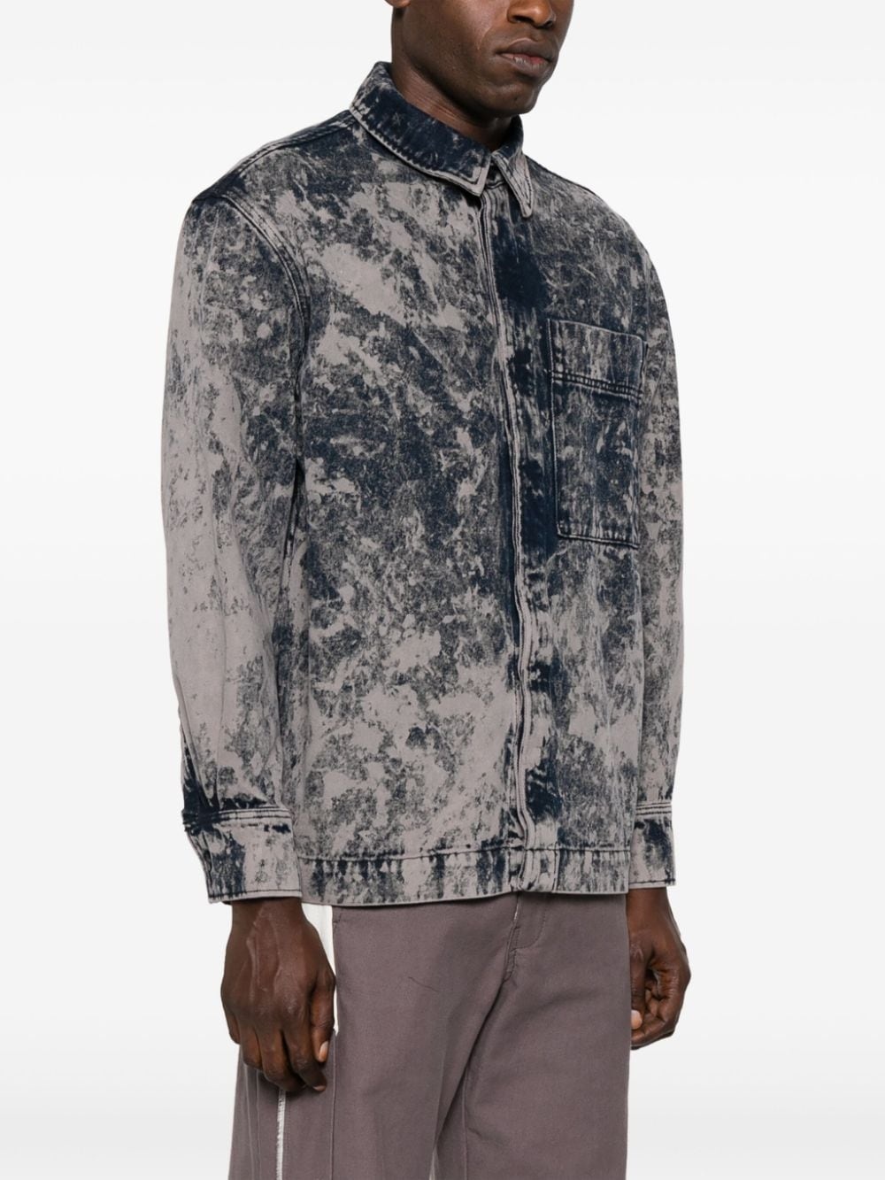 organic cotton denim shirt - 3