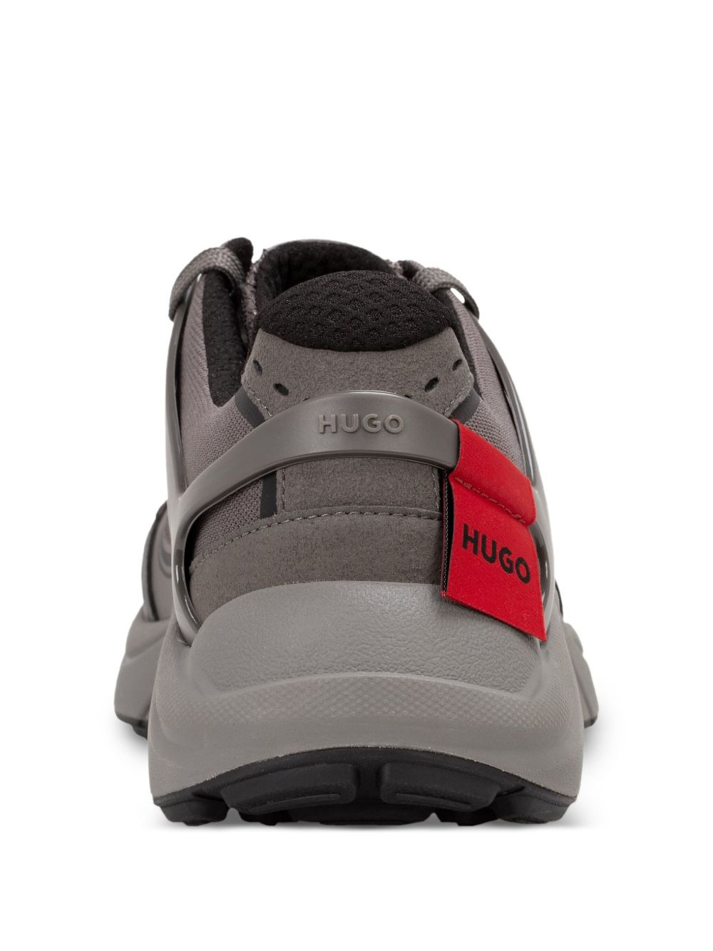 lace-up panelled trainers - 2