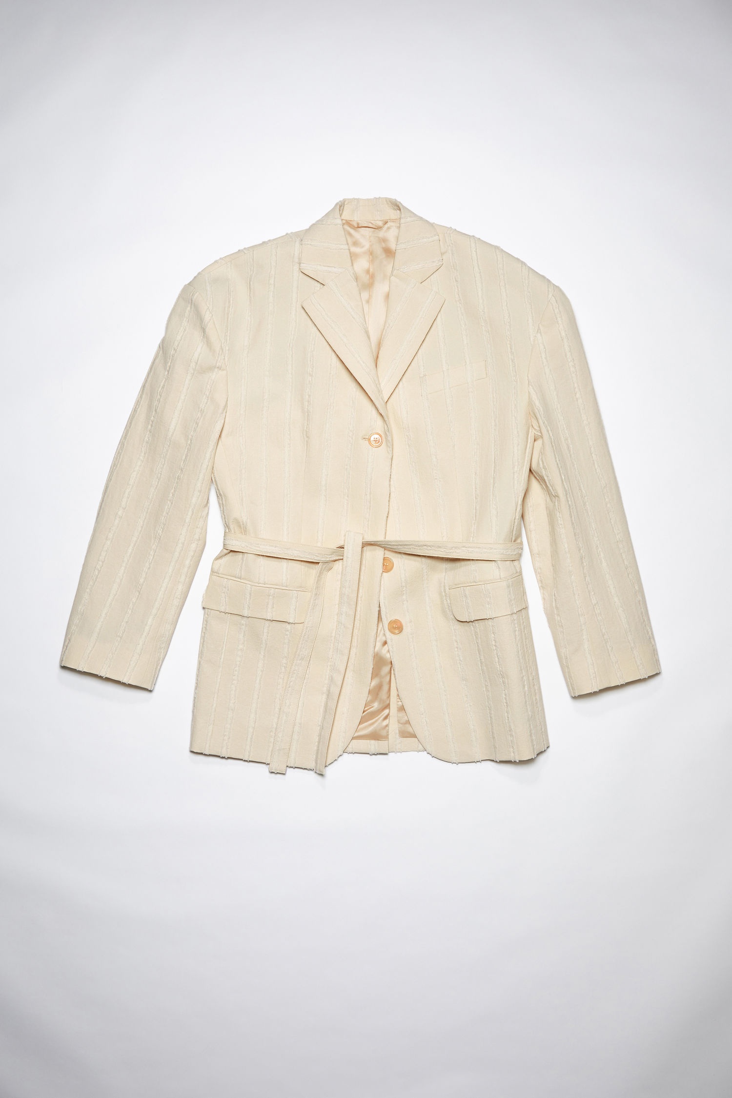 Belted suit jacket - Mushroom beige - 5