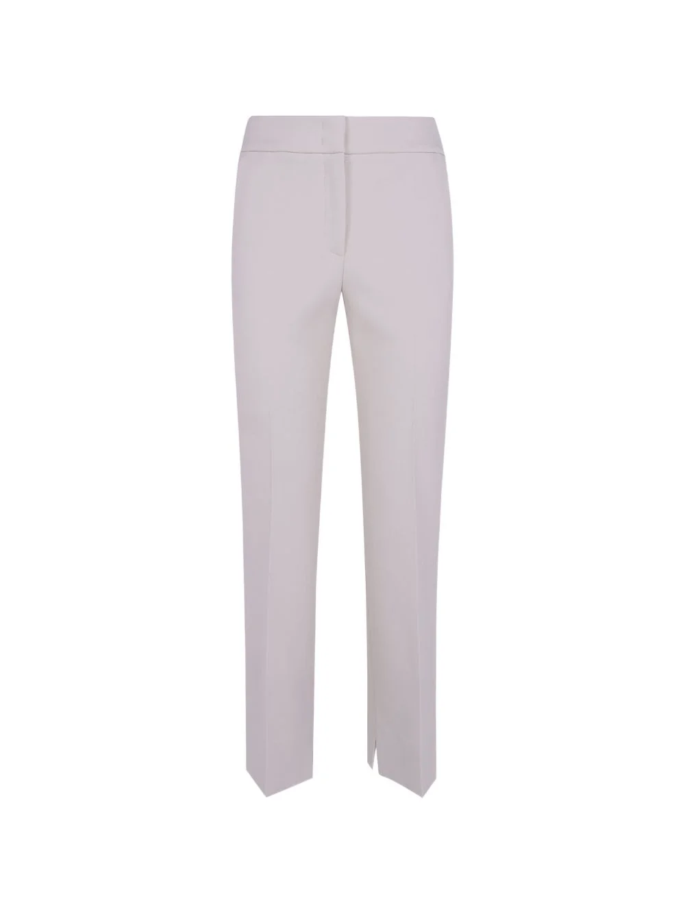 pressed-crease side-slit trousers - 1
