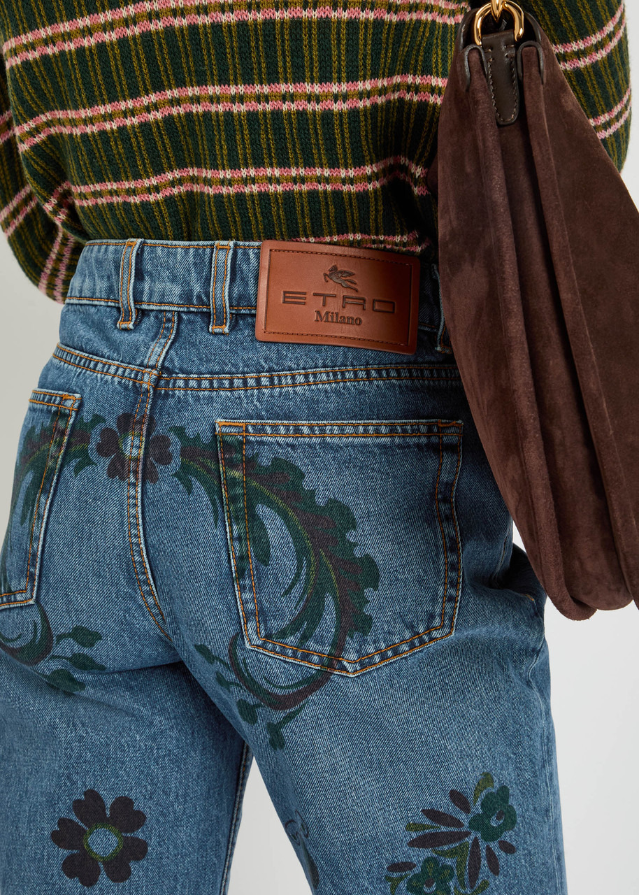 Etro Printed Flared-leg Jeans - 5