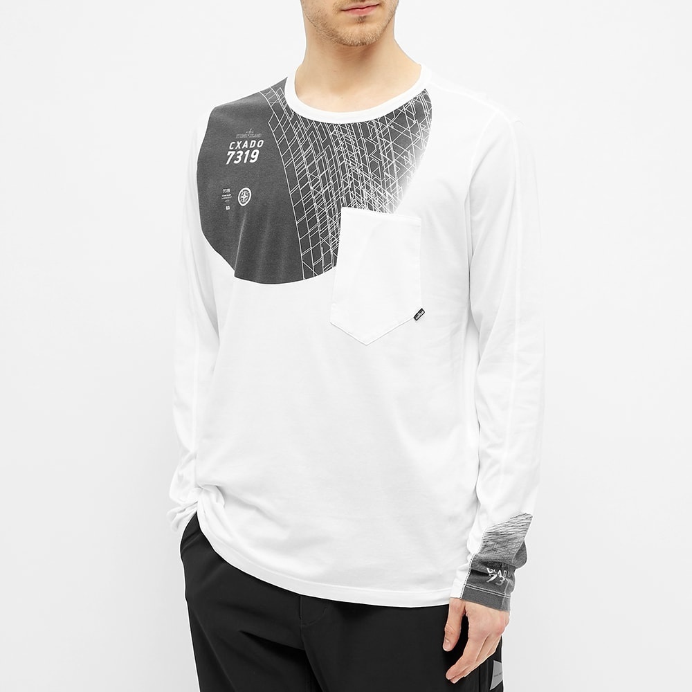 Stone Island Shadow Project Long Sleeve Logo Print Tee - 4