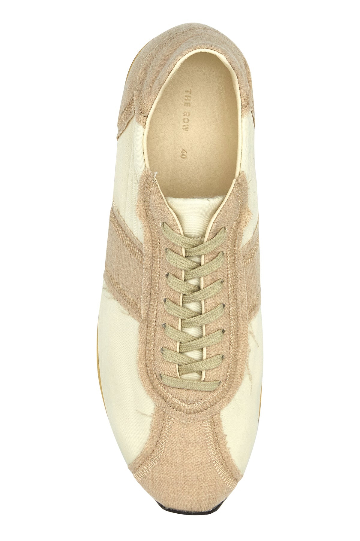 Two-tone canvas Mica sneakers - 4