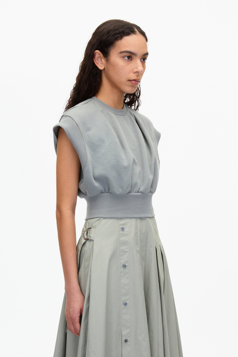 3.1 Phillip Lim Sweatshirt Combo Dress with Pleated Skirt outlook