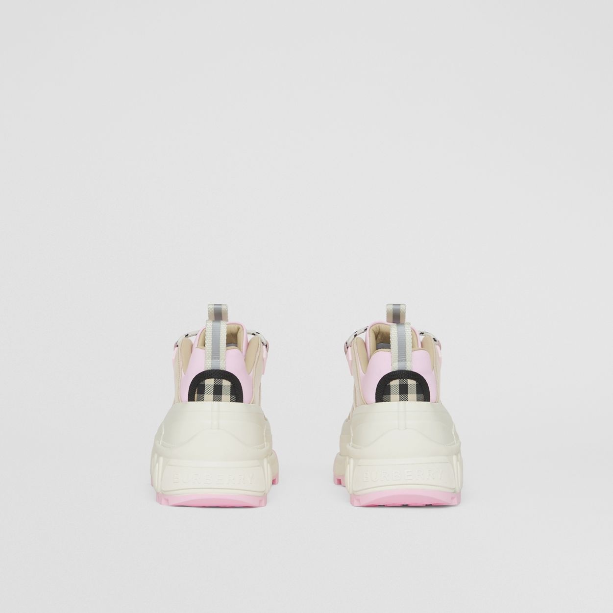 Check Cotton and Leather Arthur Sneakers - 5