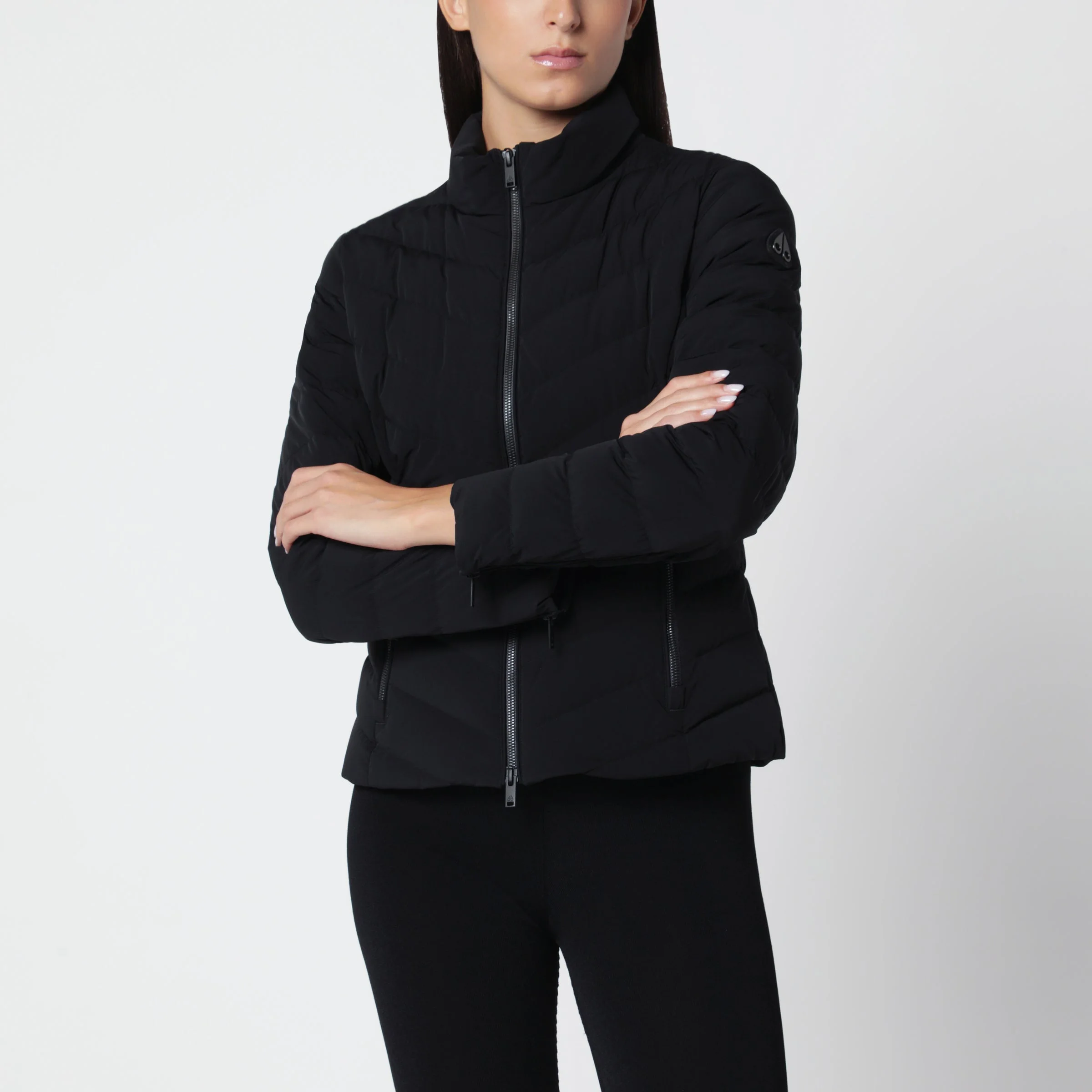 Black Elora padded jacket in nylon - 1