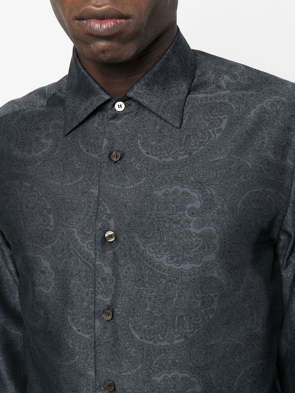 paisley-print dress shirt - 5