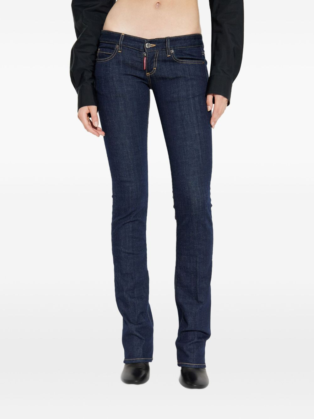 low-rise bootcut jeans - 3