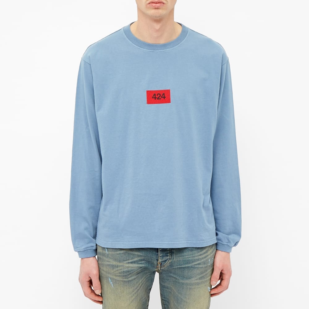 424 Long Sleeve Box Logo Tee - 3