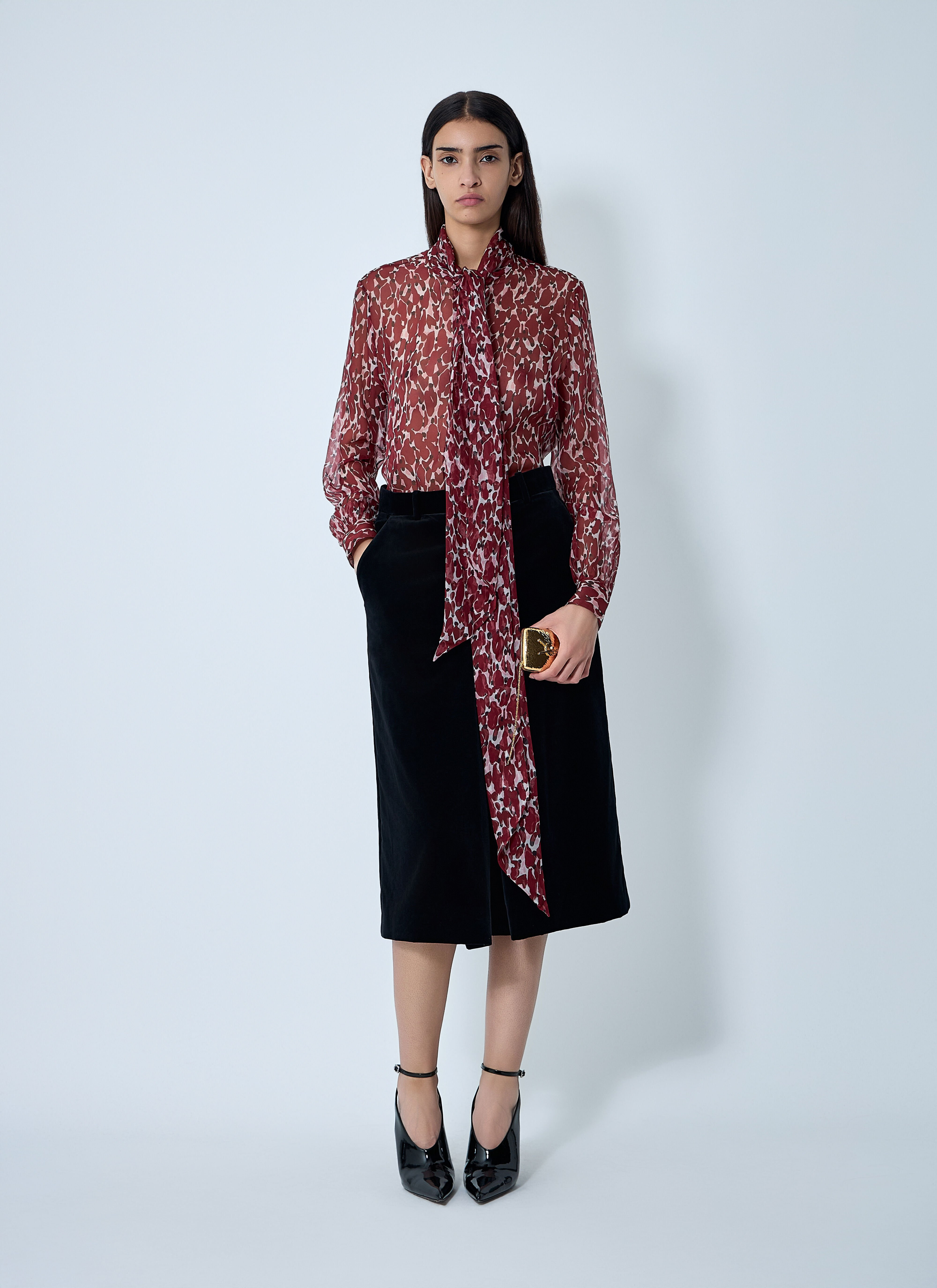 Tailored Cropped Cotton Pants - 2