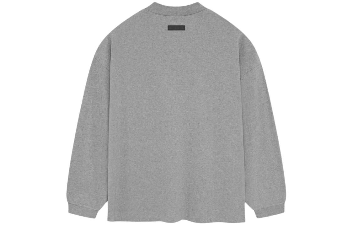 Fear of God Essentials SS24 Long-Sleeve Tee 'Dark Heather Oatmeal' 125SP244203F - 3