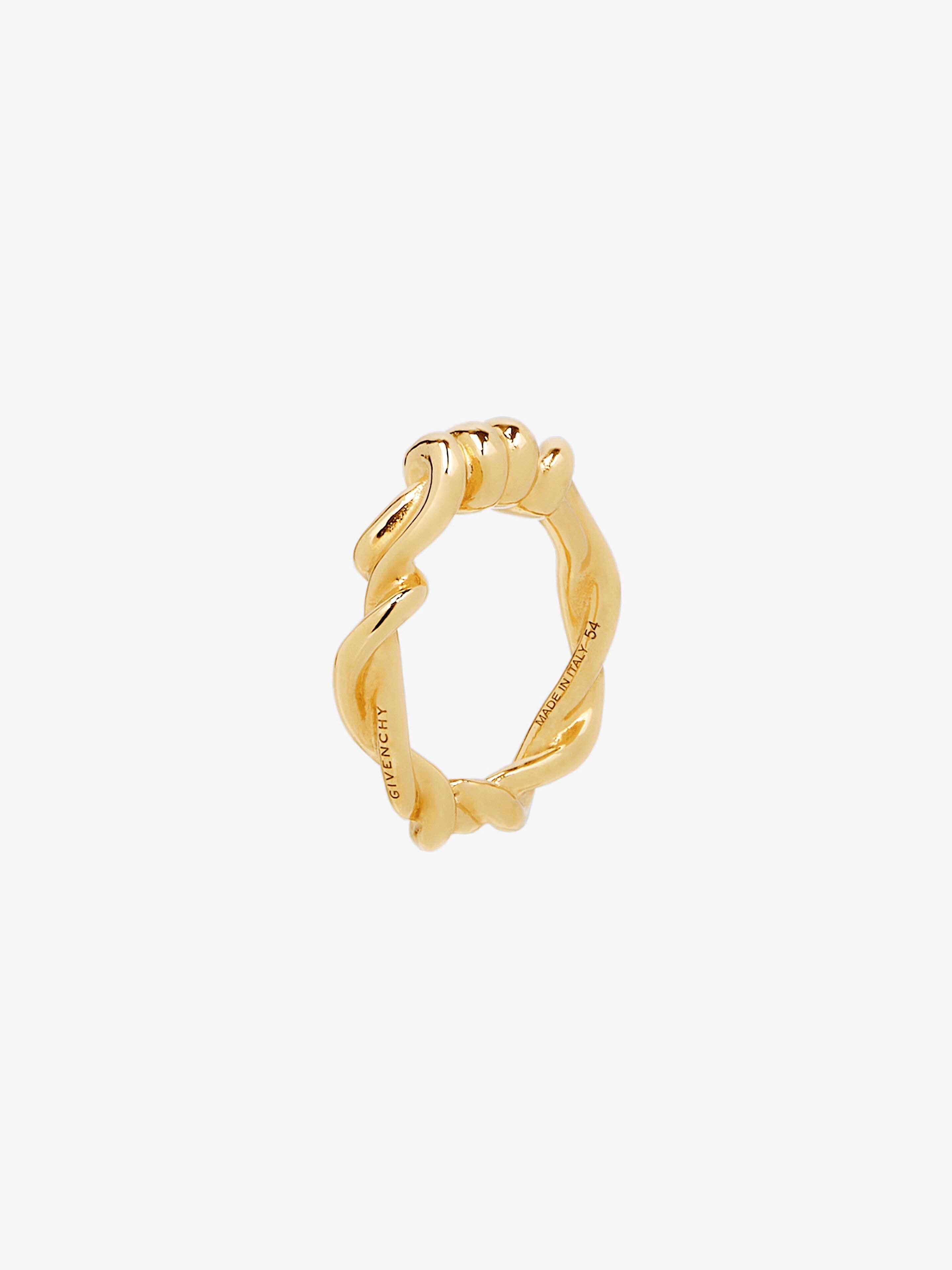 TWISTED RING IN METAL - 4