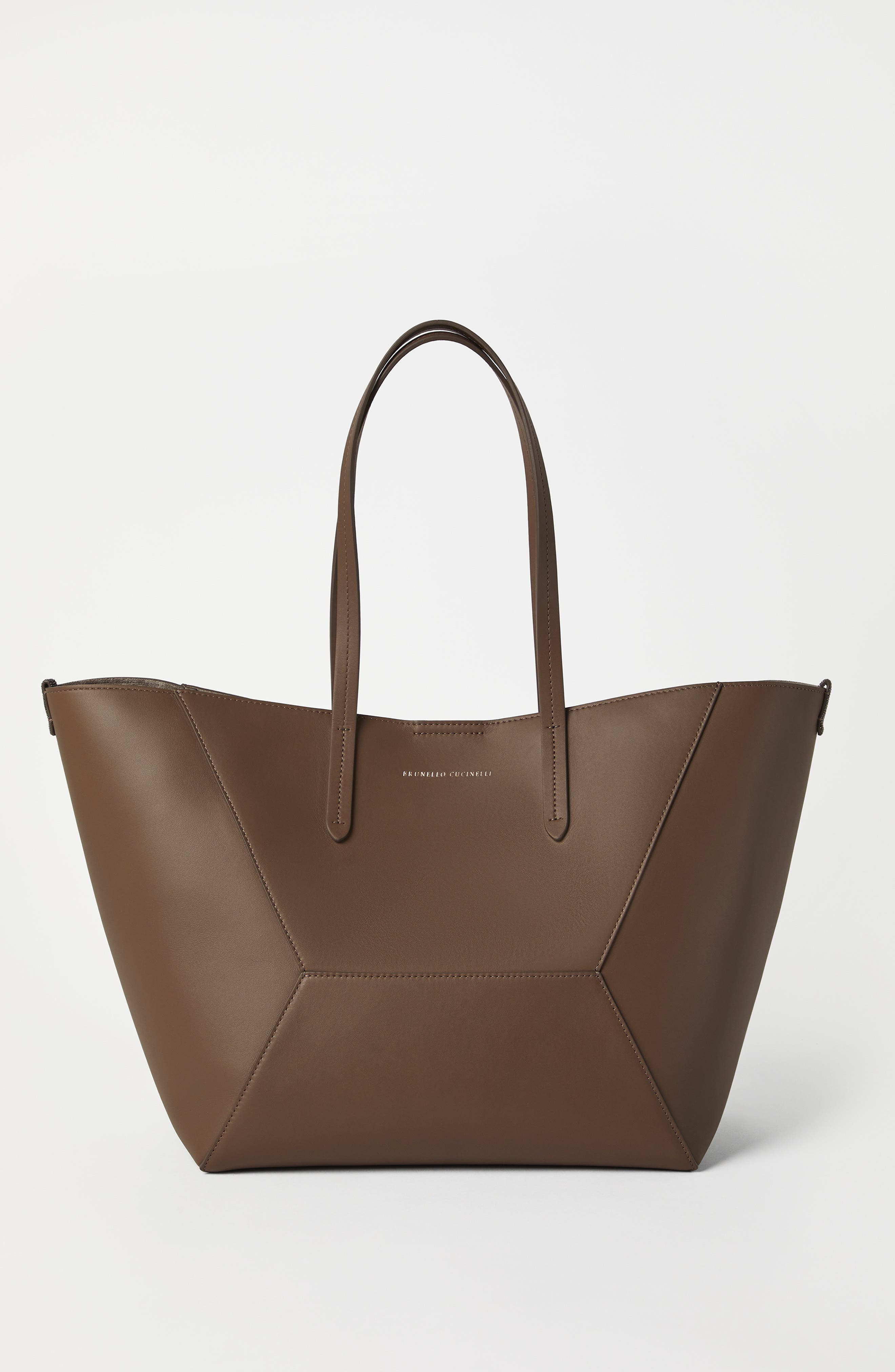 Brunello Cucinelli Calfskin BC Duo bag in Brown Gianduia at Nordstrom - 2