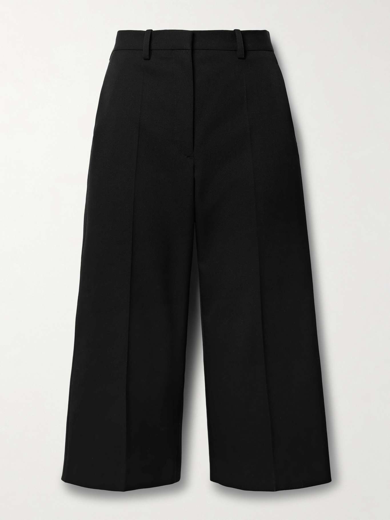 Gandine cropped wool-blend grain de poudre straight-leg pants - 1