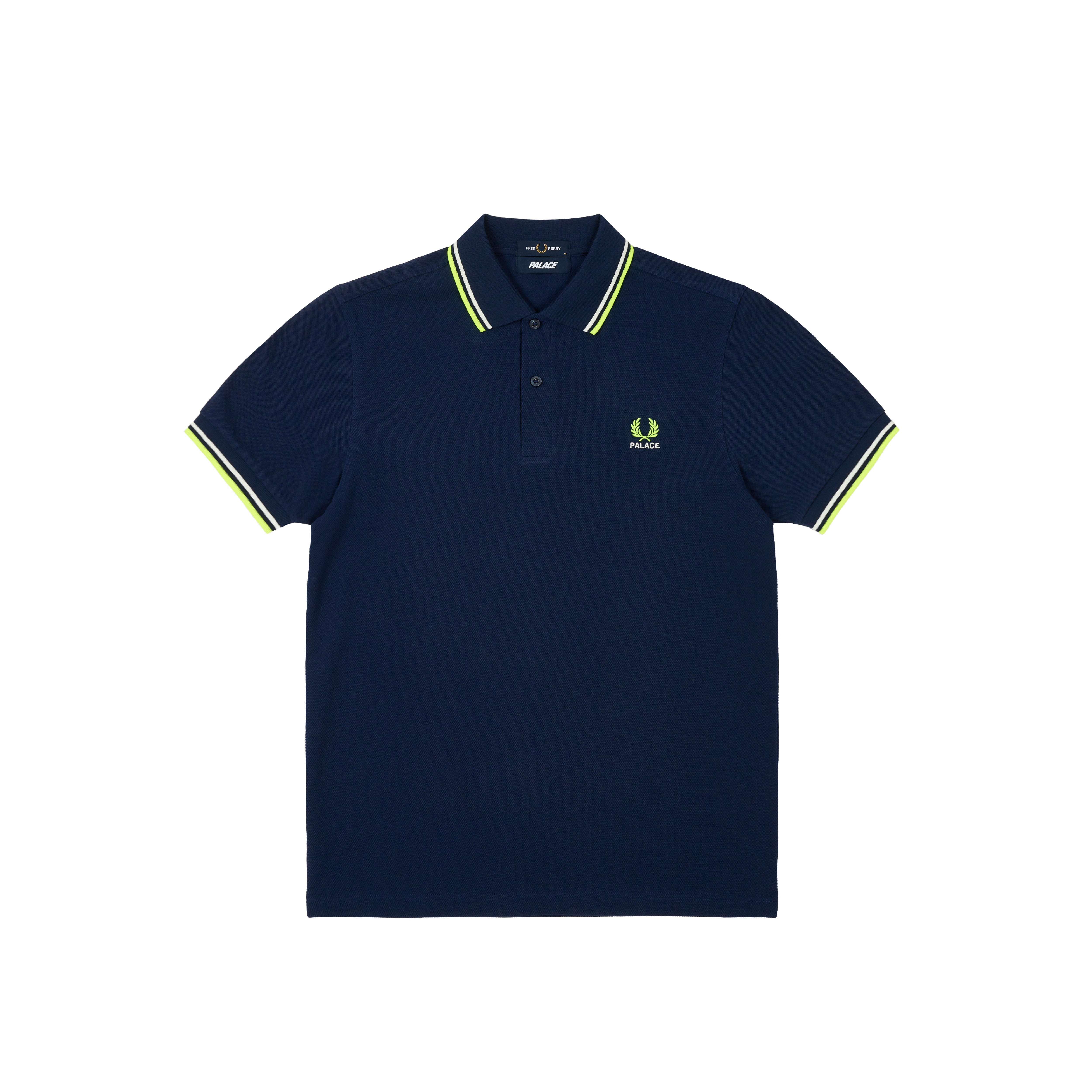 PALACE FRED PERRY SHIRT PEACOAT - 1