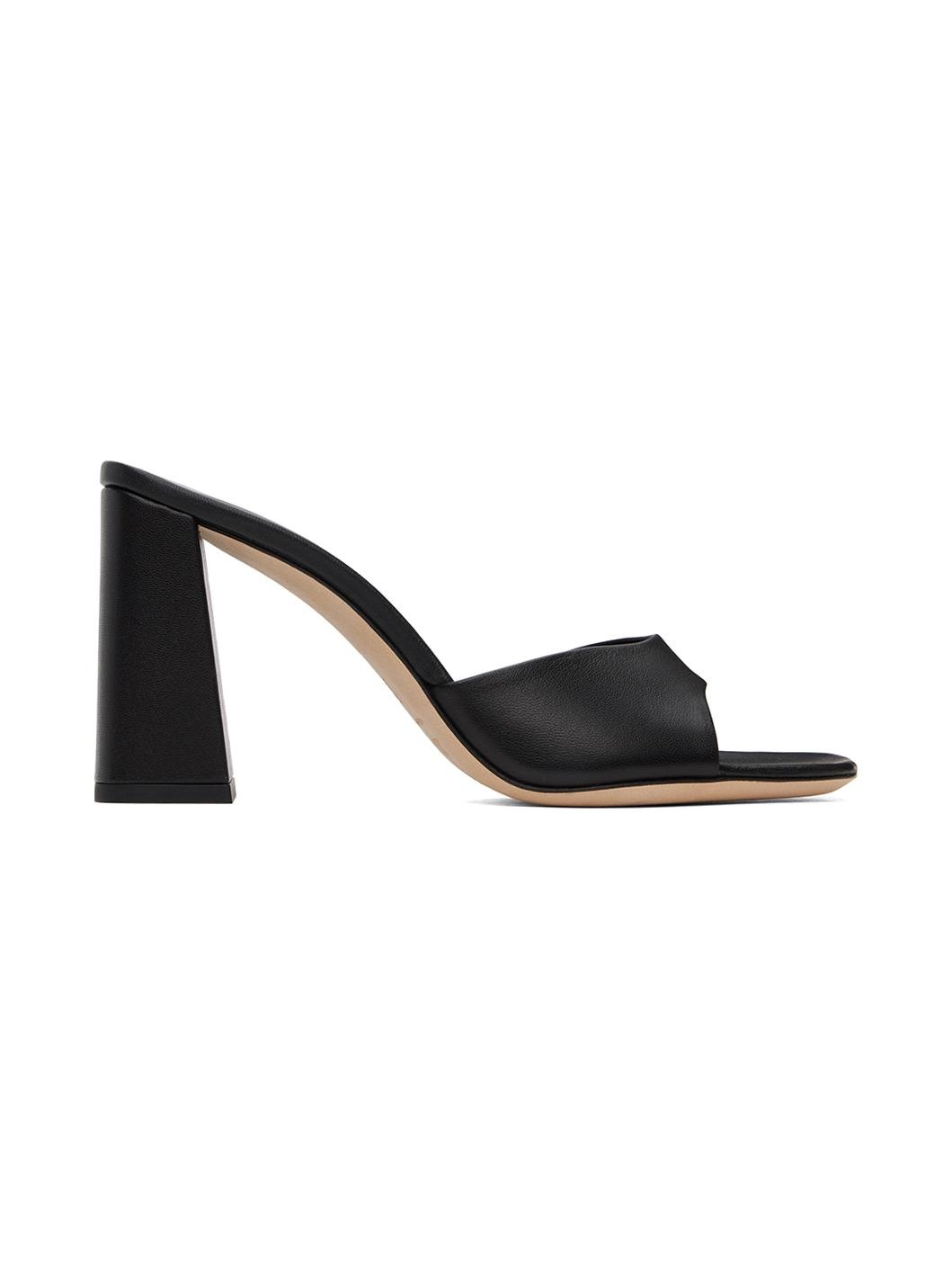 Black Sloane Heeled Sandals - 1