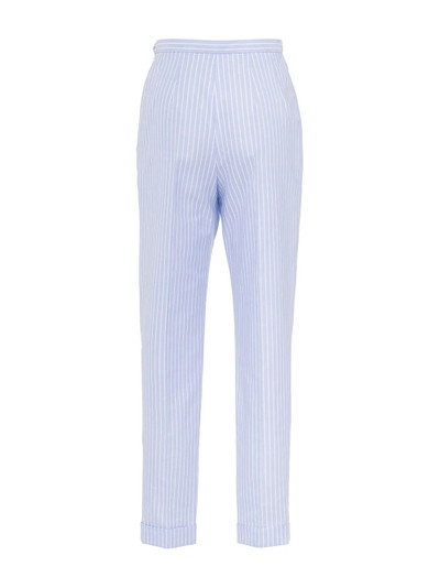 Miu Miu striped Oxford trousers outlook