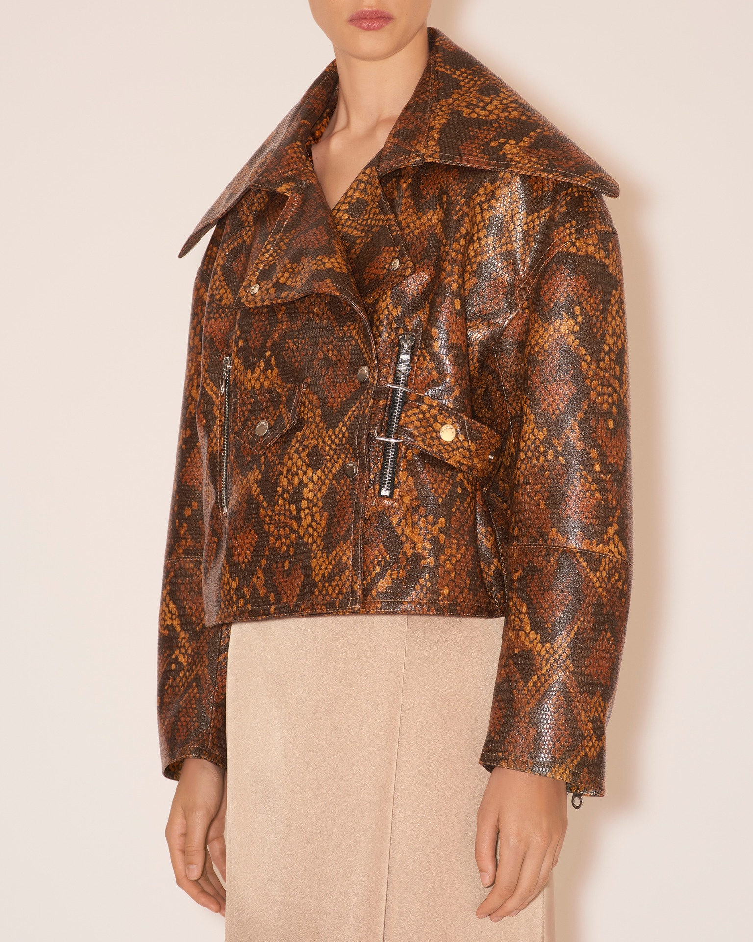 ADO - Faux animal jacket - Snake skin - 2