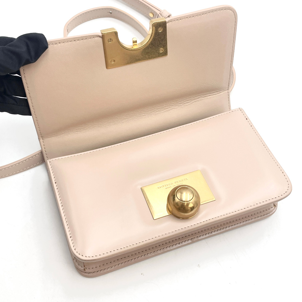Bottega - Bottega Veneta Beige Pink Classic Lond Bag Mini 587222 (Built-in Chip) - 10