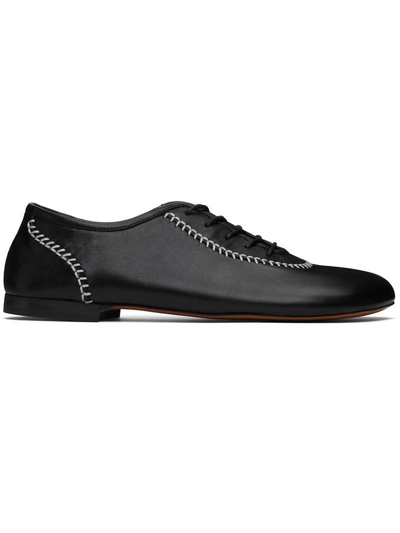 Black Lace-Up Oxfords 1