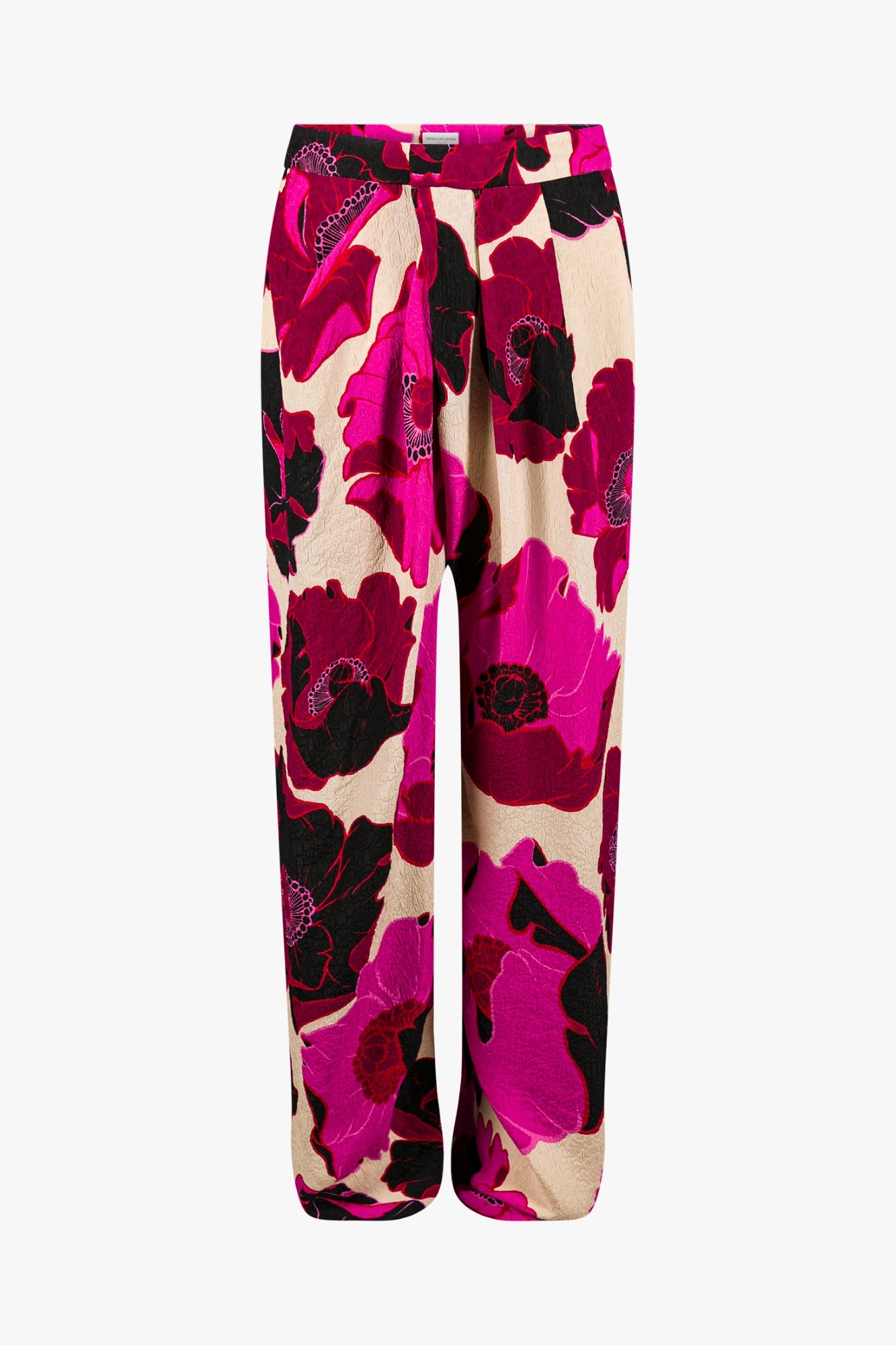 FLORAL WIDE PANTS - 1