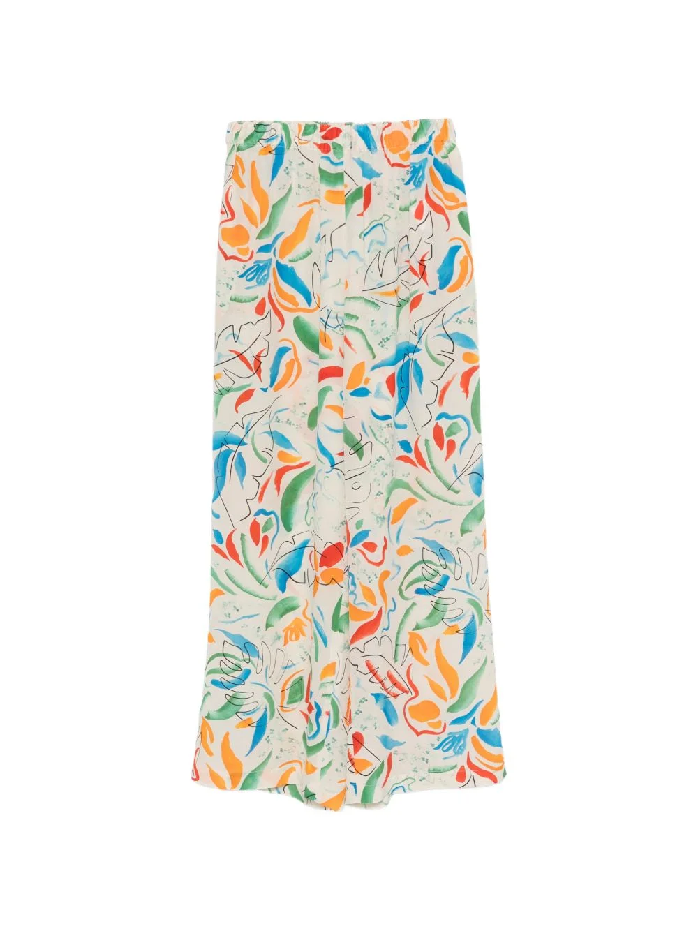 abstract-pattern trousers - 1