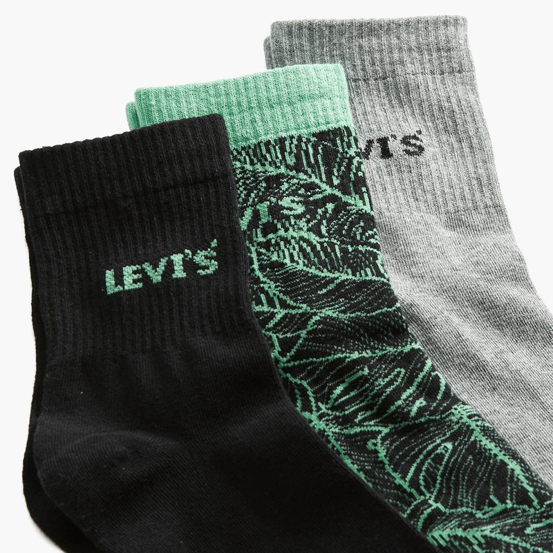 Levi's LEAF STENCIL SHORT CUT SOCKS (3 PACK) outlook