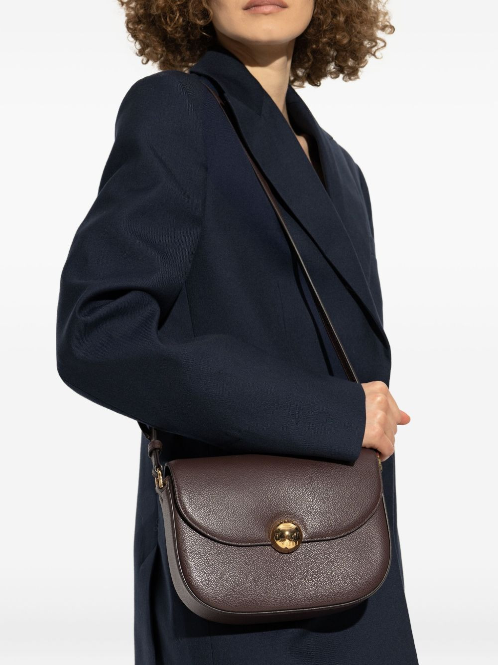 curved-flap crossbody bag - 2