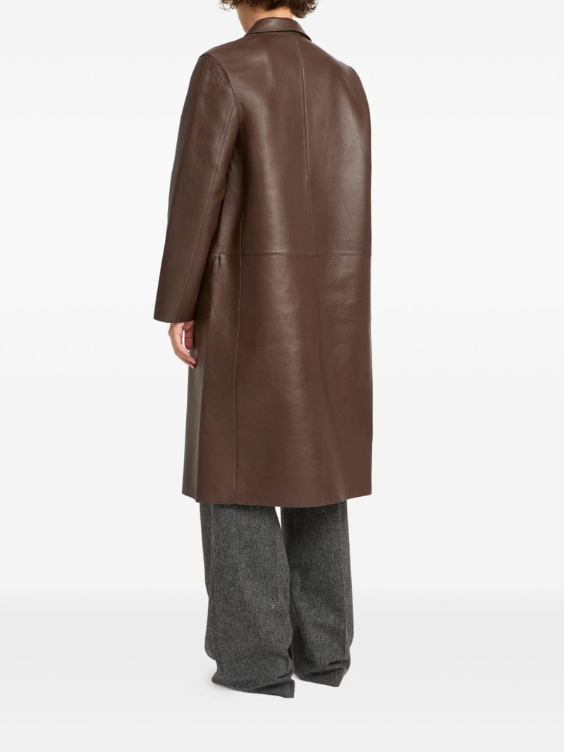 panelled leather coat 3